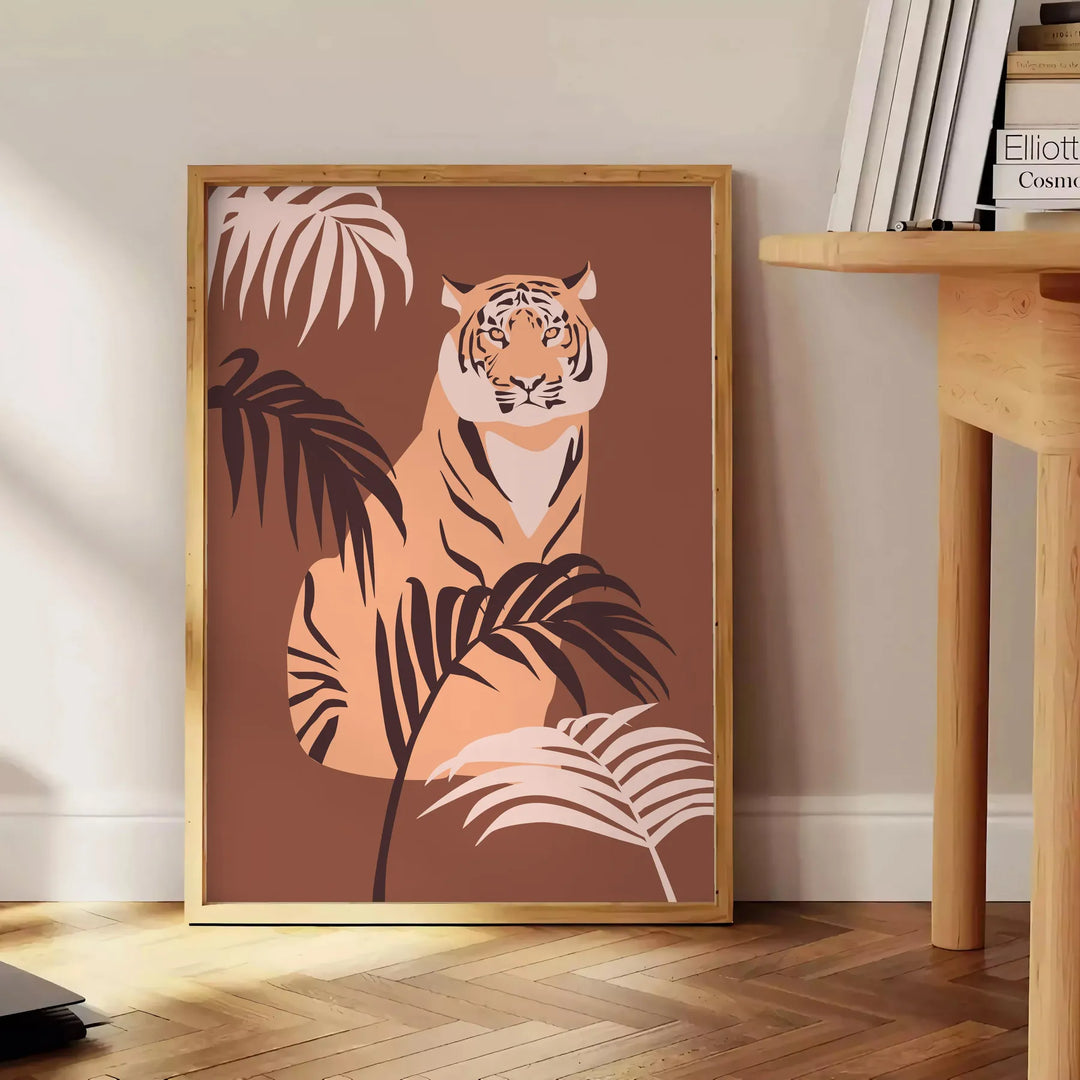 Tiger Animal Art Travel Poster High Quality Frame Premium Print Home Decor Color