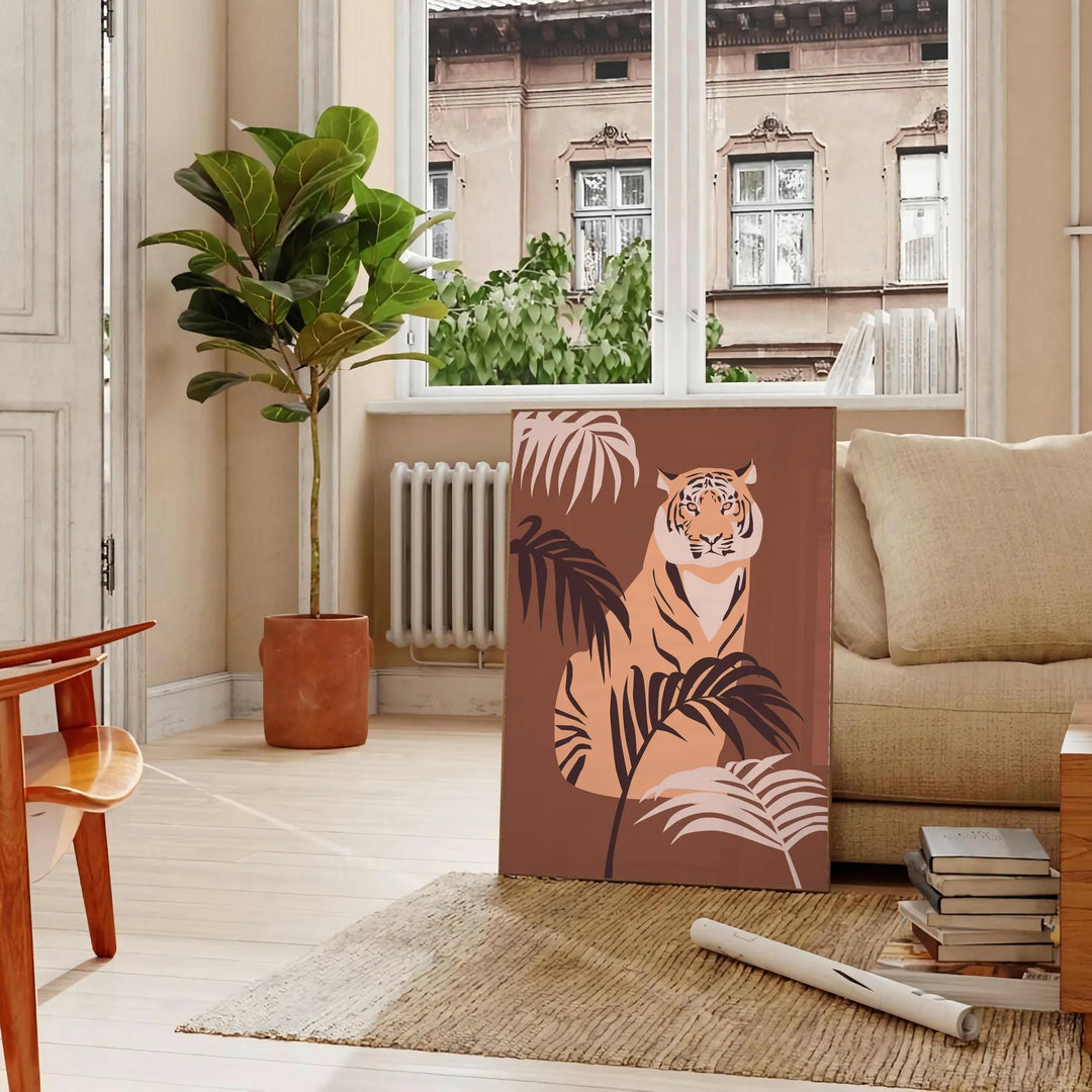 Tiger Animal Art Travel Poster High Quality Frame Premium Print Home Decor Color