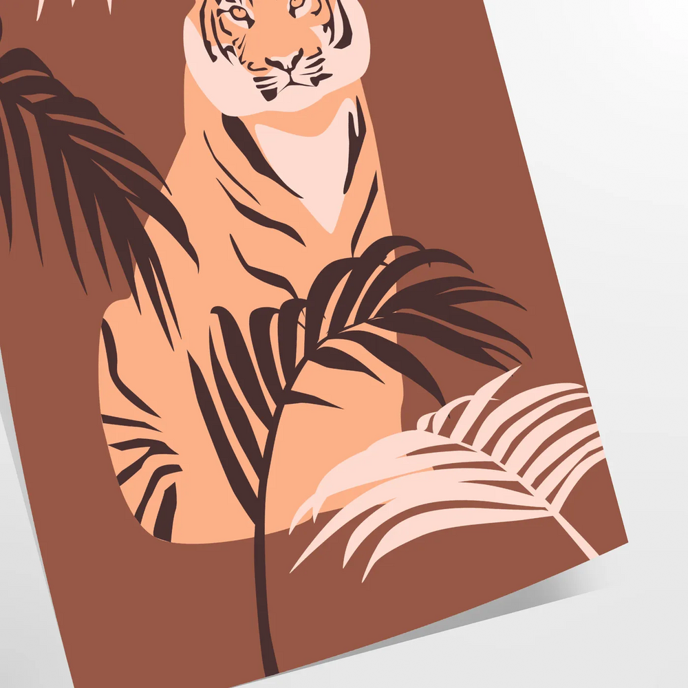 Tiger Animal Art Travel Poster High Quality Frame Premium Print Home Decor Color