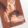 allure tiger animal art poster stunning gray green hues captivating wall print perfect nature enthusiasts extraordinary gift space artwork available loose