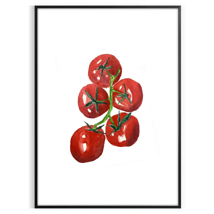 Tomatoes Kitchen Poster Travel Poster High Quality Frame Premium Print Home Decor Color