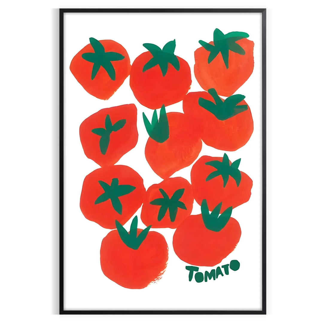 Tomatoes Kitchen Wall Print Travel Poster High Quality Frame Premium Print Home Decor Color