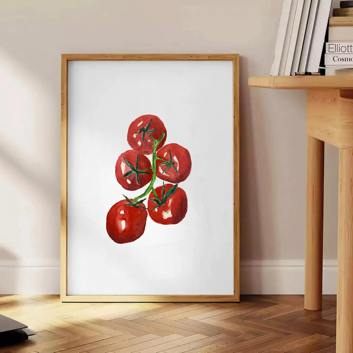 Tomatoes Kitchen Poster Travel Poster High Quality Frame Premium Print Home Decor Color