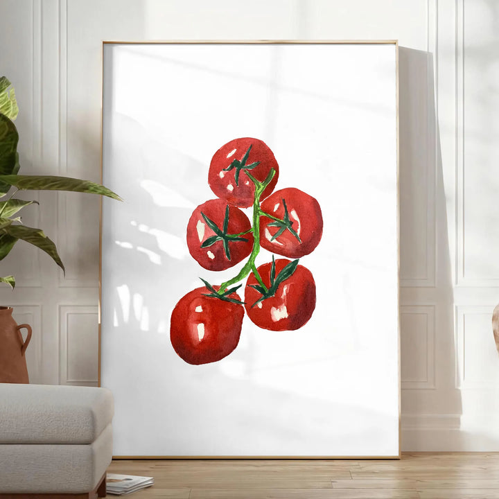 Tomatoes Kitchen Poster Travel Poster High Quality Frame Premium Print Home Decor Color