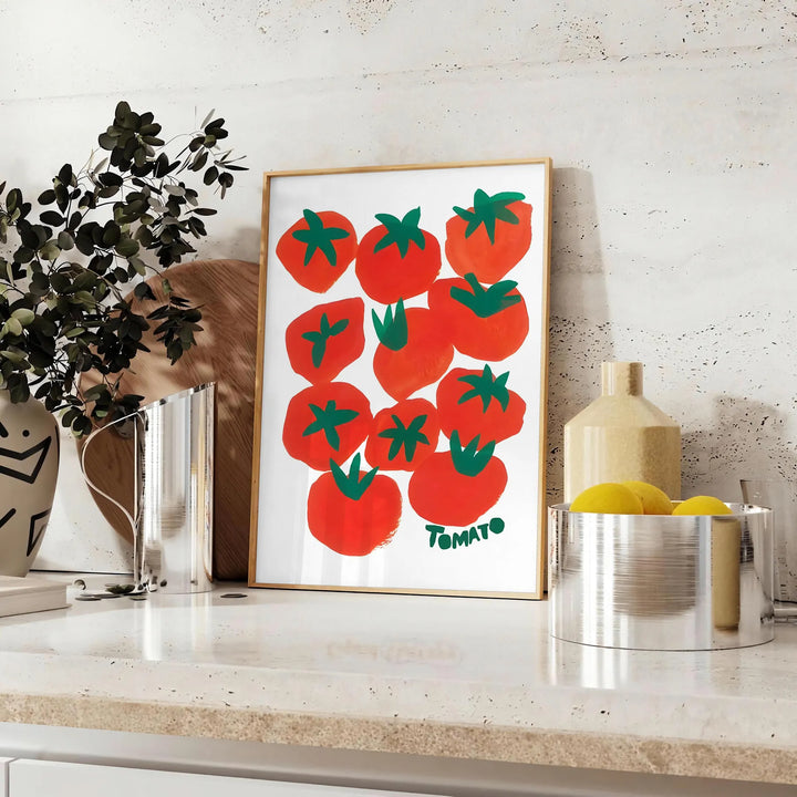 Tomatoes Kitchen Wall Print Travel Poster High Quality Frame Premium Print Home Decor Color