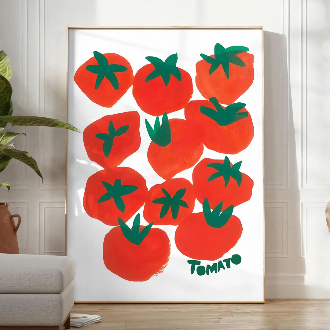 Tomatoes Kitchen Wall Print Travel Poster High Quality Frame Premium Print Home Decor Color