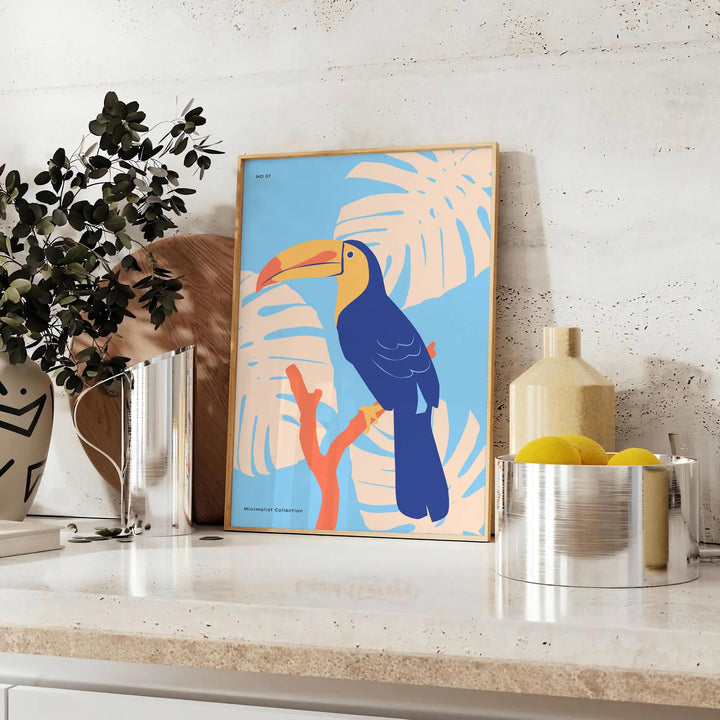 Toucan Animal Poster Travel Poster High Quality Frame Premium Print Home Decor Color