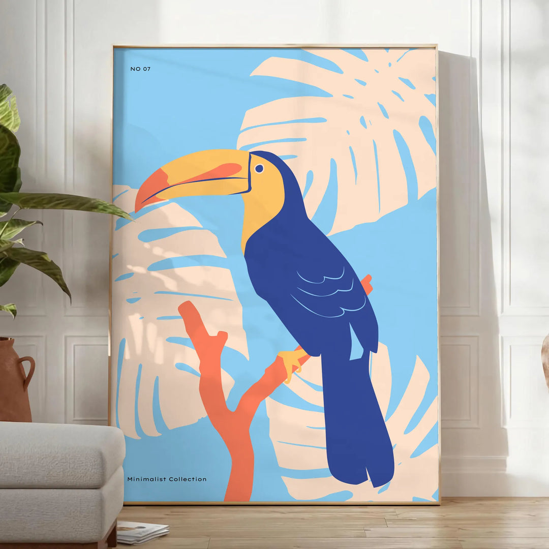 Toucan Animal Poster Travel Poster High Quality Frame Premium Print Home Decor Color