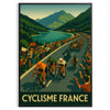 univers Tour France affiche captivante nuances gris vert passionnés cyclisme pièce un must déco disponibles A4 cm 60×80 A0