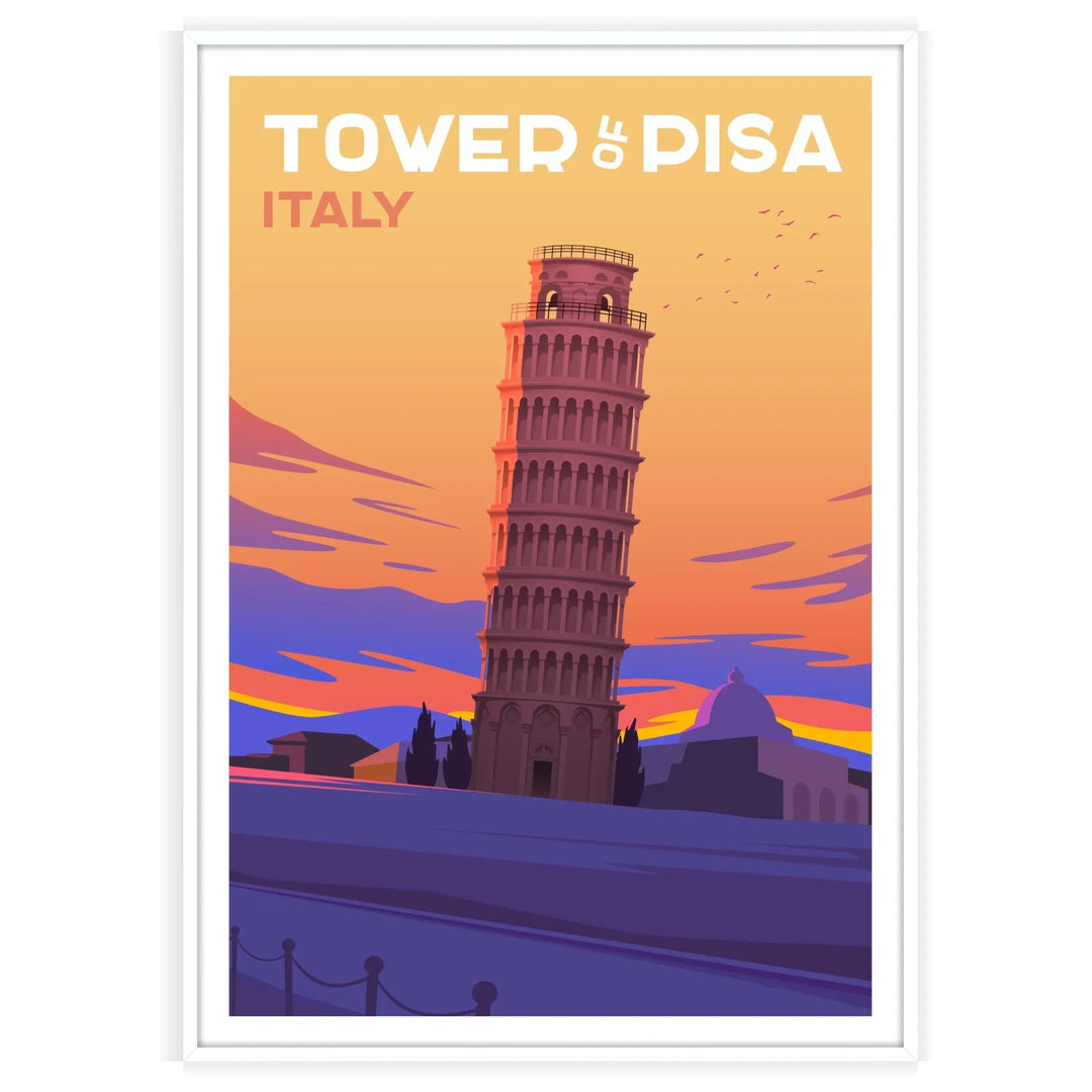 Tour Pise Imprimer Italie Affiche de voyage