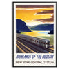visual journey stunning train travel poster captivating blend gray blue wall art masterpiece romance railways gift unique décor piece sizes available A4 cm A0