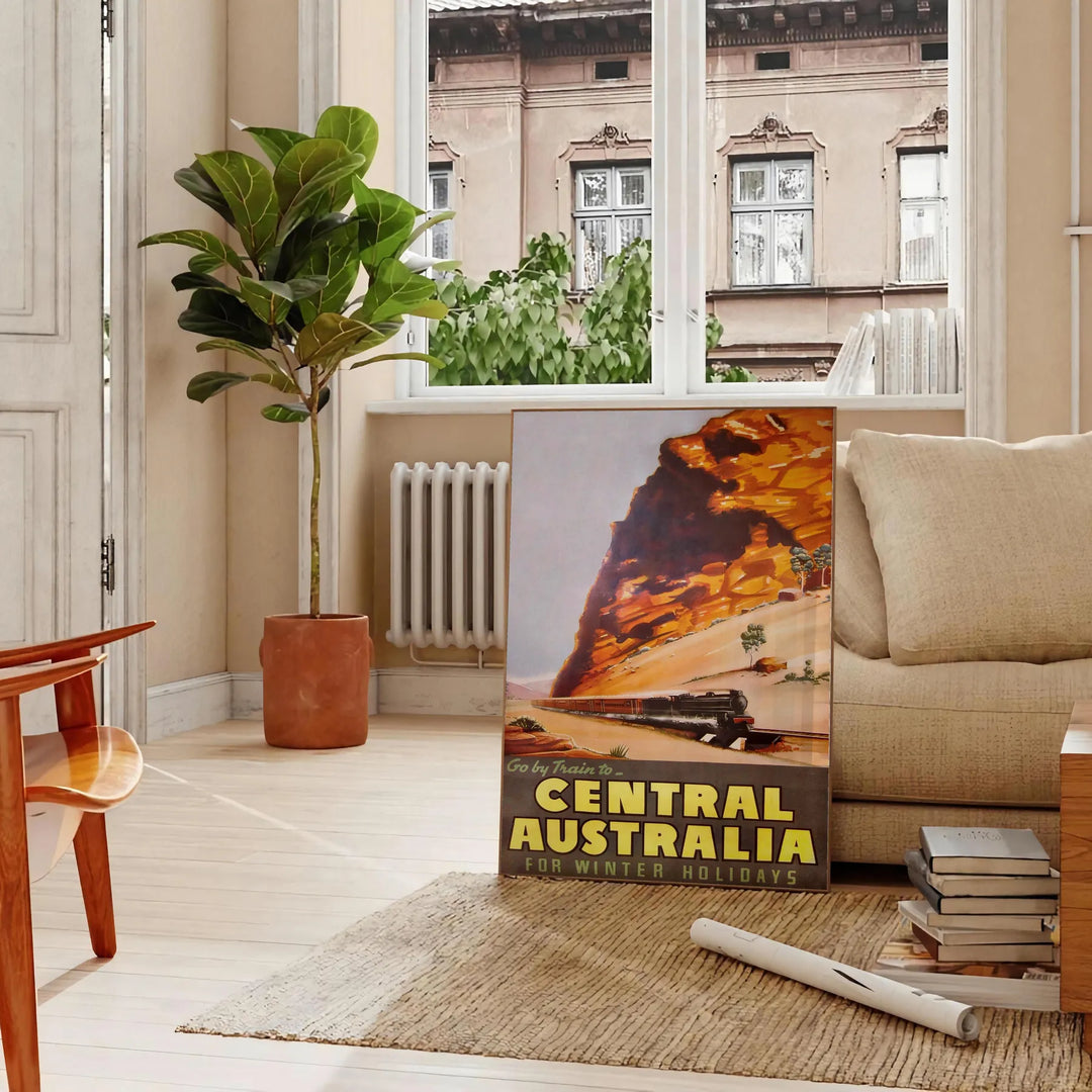 Train Australia Travel Poster Poster Travel Poster High Quality Frame Premium Print Home Decor Color