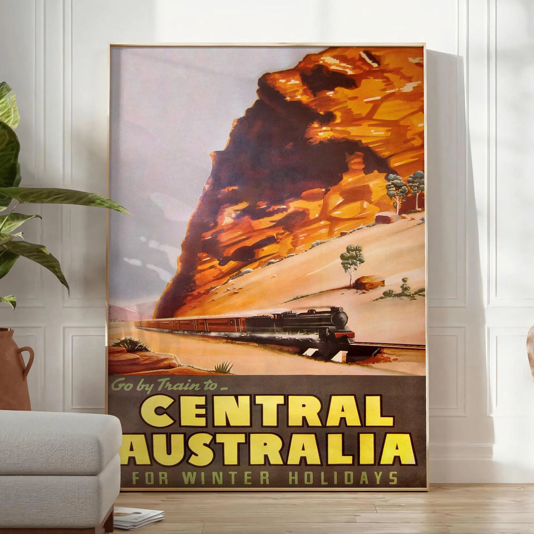 Train Australia Travel Poster Poster Travel Poster High Quality Frame Premium Print Home Decor Color