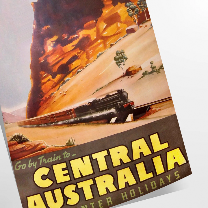 Train Australia Travel Poster Poster Travel Poster High Quality Frame Premium Print Home Decor Color