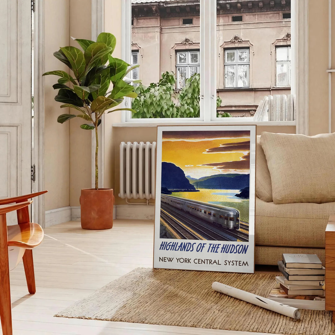 Train Travel Poster Poster Travel Poster High Quality Frame Premium Print Home Decor Color