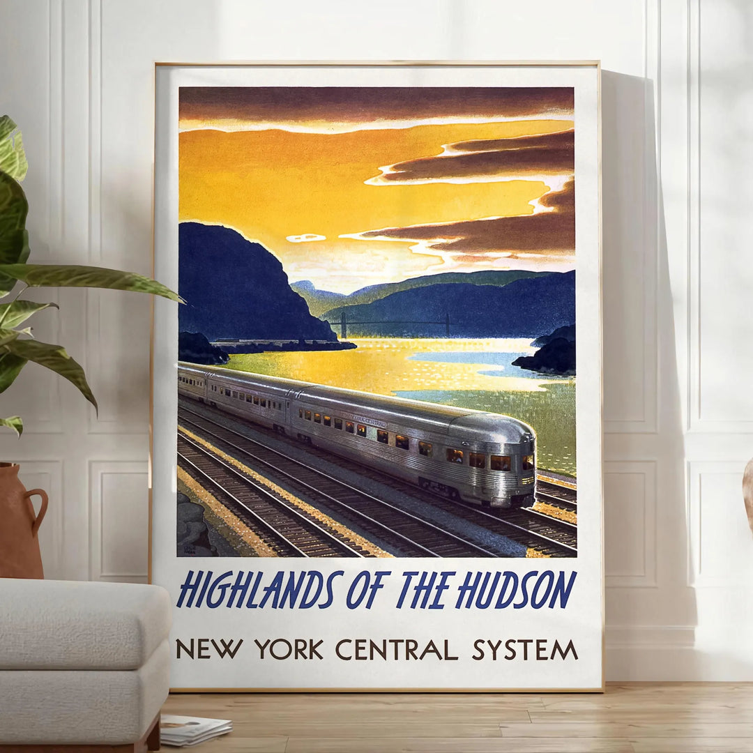 Train Travel Poster Poster Travel Poster High Quality Frame Premium Print Home Decor Color