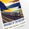 visual journey stunning train travel poster captivating blend gray blue wall art masterpiece romance railways gift unique décor piece sizes available A4 cm A0