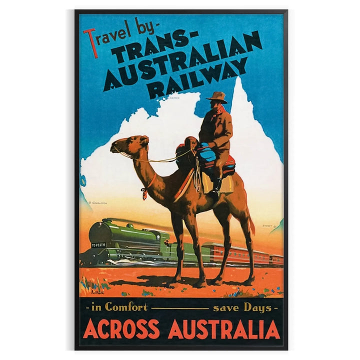 Trans Australia Travel Poster Poster