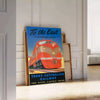 Affiche captivante voyage train transaustralien noir vert une atmosphère unique cadeau amateurs disponibles A4 cm A0
