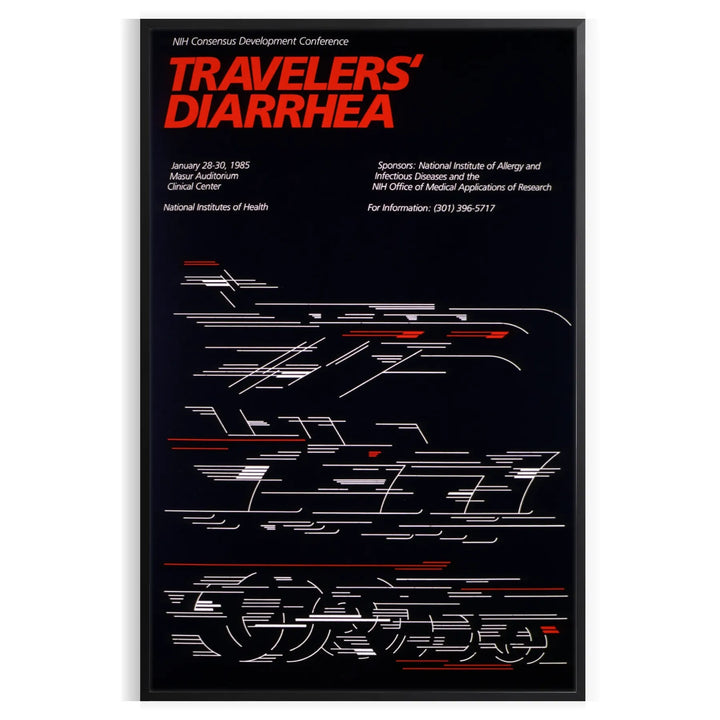 Traveler Diarrhea Travel Poster Print