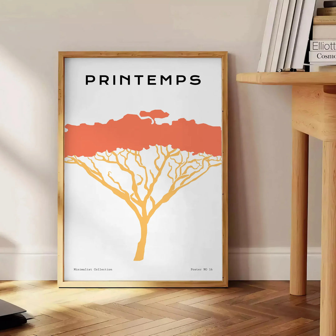 Tree Animal Art Print Travel Poster High Quality Frame Premium Print Home Decor Color