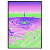 affiche tendance art moderne couleurs vibrantes vert bleu intérieur un cadeau unique style parfait