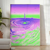 affiche tendance art moderne couleurs vibrantes vert bleu intérieur un cadeau unique style parfait
