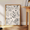 sleek trendy poster space stylish gray black design modern wall art print ideal gift lovers decor alone piece