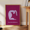 space Trust Universe yoga poster blue purple hues inspiring wall art perfect tranquil atmosphere thoughtful gift personal artwork treasure
