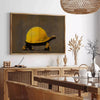 serenity stunning turtle graphic poster vibrant greens sleek black backdrop captivating wall art piece perfect gift ocean lovers space unique artwork print frame one