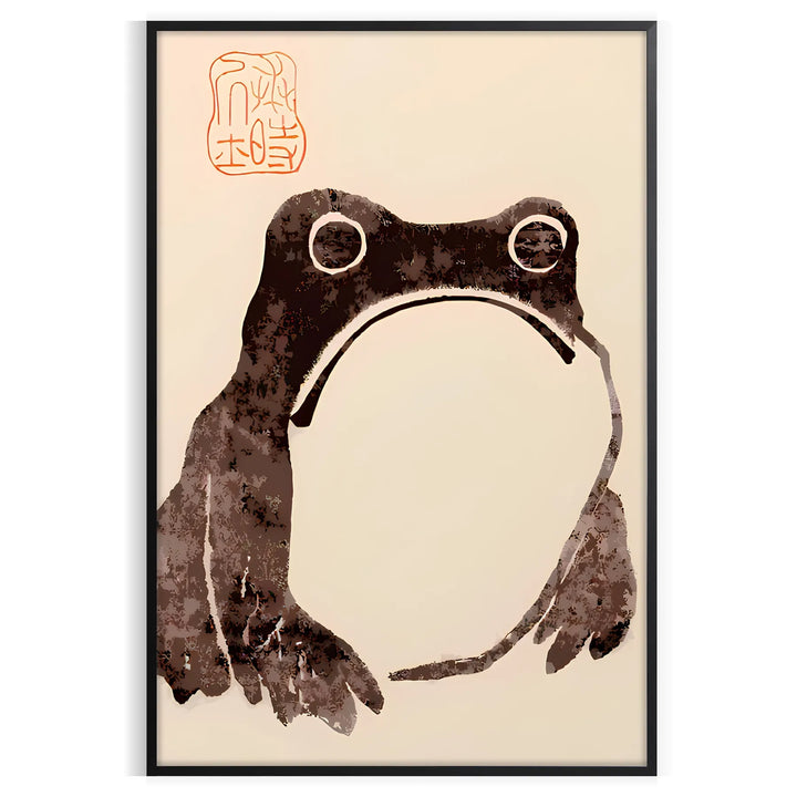 Unimpressed Frog Matsumoto Hoji Japan Poster Travel Poster High Quality Frame Premium Print Home Decor Color