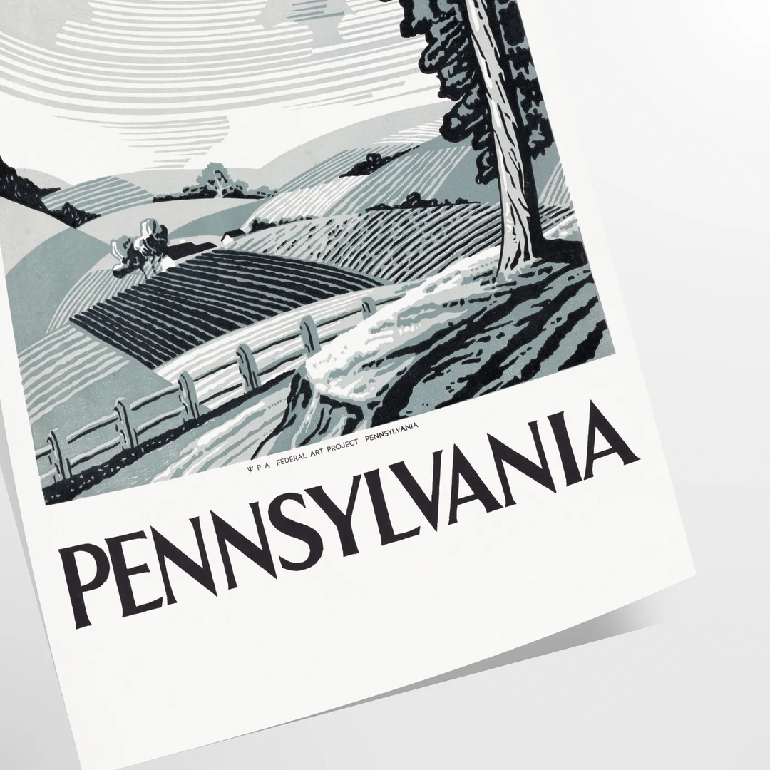 Us Pennsylvania Travel Poster Print Travel Poster High Quality Frame Premium Print Home Decor Color