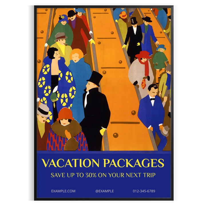 Affiche de voyage Vactaion Impression artistique 