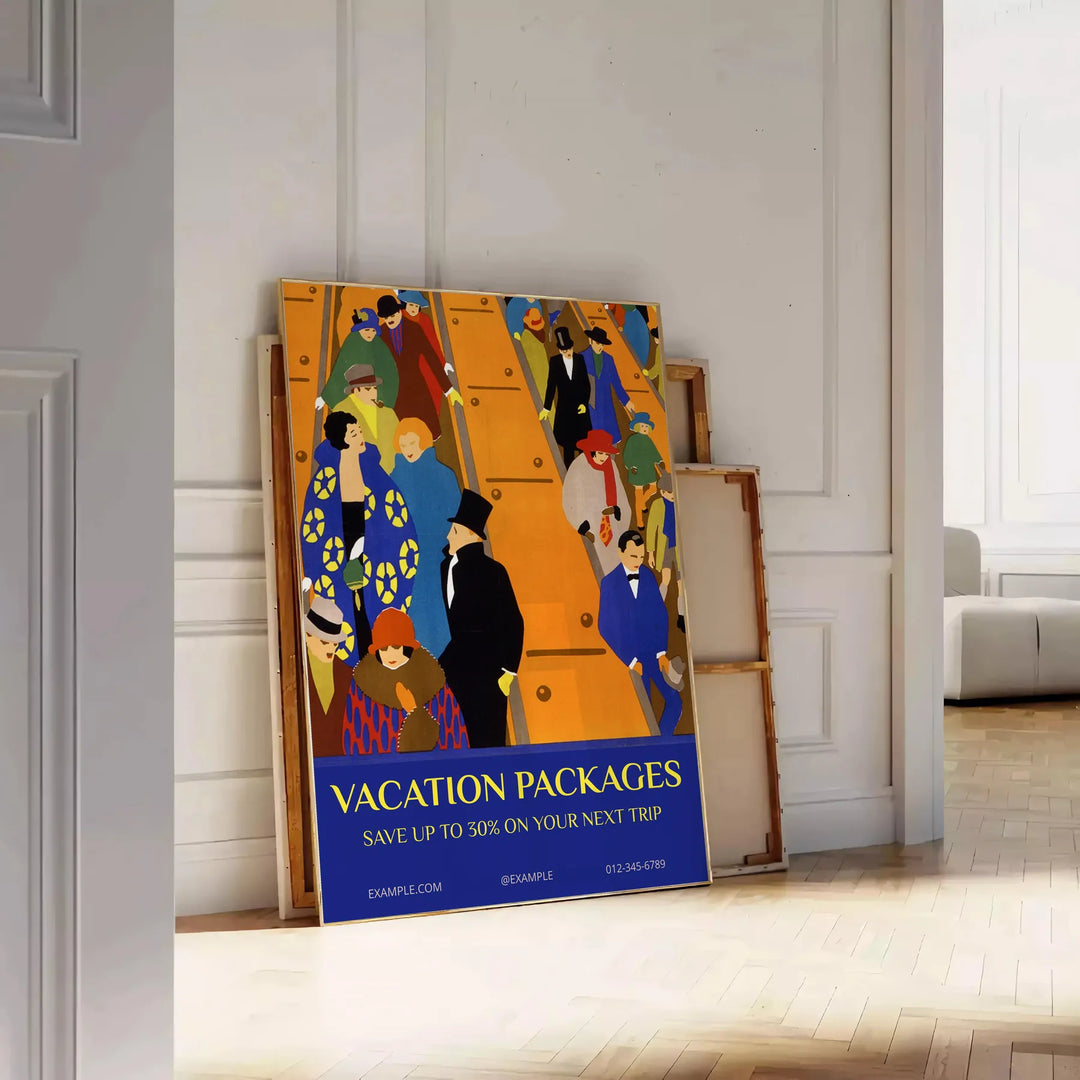 Vactaion Travel Poster Art Print Travel Poster High Quality Frame Premium Print Home Decor Color