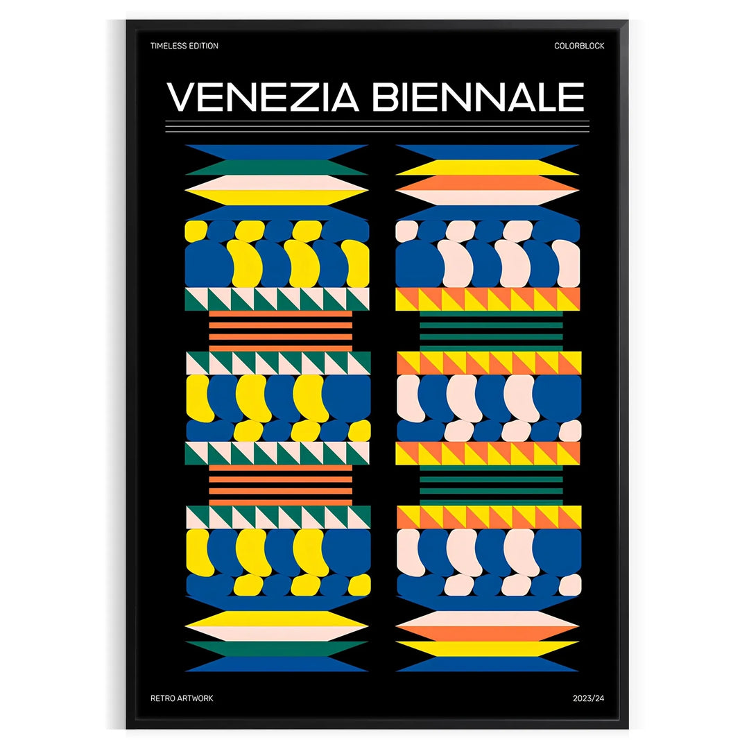 Venezia Biennale Modern Art Poster Travel Poster High Quality Frame Premium Print Home Decor Color