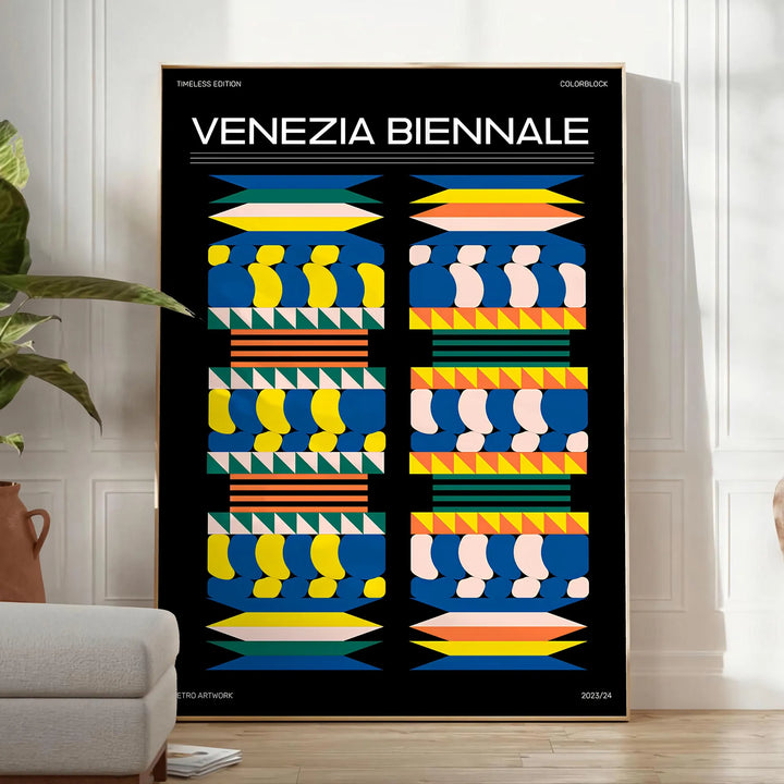 Venezia Biennale Modern Art Poster Travel Poster High Quality Frame Premium Print Home Decor Color