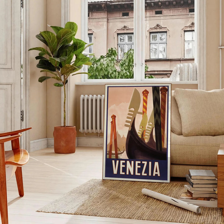 Venice Travel Poster Poster Travel Poster High Quality Frame Premium Print Home Decor Color