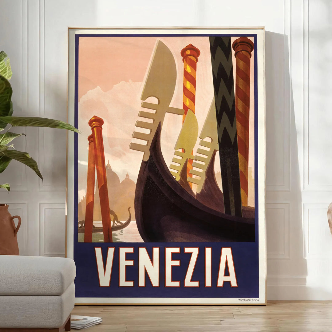 Venice Travel Poster Poster Travel Poster High Quality Frame Premium Print Home Decor Color