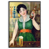 élégance Japon vintage affiche nuances marron vert amateurs art japonais un excellent cadeau occasions disponible version libre