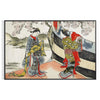 timeless elegance vintage Japanese poster rich gray brown hues captivating wall art touch cultural charm space ideal gift personal artwork piece sizes A4 cm A0