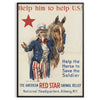 vintage charm Uncle Sam art poster orange gray hues unique wall memorable gift artwork classic Americana sizes A4 cm A0 decor today