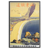 allure vintage travel captivating green gray poster elegant wall art unique gift artwork timeless journey charm sizes A4 cm A0 prints nostalgia space
