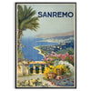 essence vintage Sanremo Italy stunning poster lush green earthy brown tones wall art thoughtful gift timeless print charm retro travel space standalone artwork