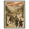 allure Klondike vintage poster earthy green brown hues wall art thoughtful gift print timeless elegance unframed options versatile addition decor