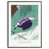 timeless elegance space La Morte d'Amour vintage poster serene blue gray tones captivating wall art classic romance unique gift striking addition room