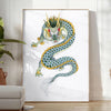 space Vintage Japanese Bird Poster elegant green white hues exquisite wall art timeless appeal perfect gift personal decor various sizes A4 cm A0 lovers collectors