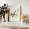 exquisite Vintage Japanese Bird Poster nature elegance vibrant yellow green hues charm space wall art unique gift framed frameless styles timeless addition decor