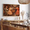 touch classic elegance space Vintage British Woman poster vibrant green orange hues wall art perfect gift choice occasion timeless charm home multiple print dimensions A4 cm