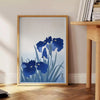 space stunning vintage Japanese art poster serene blue gray hues perfect wall room unique gift artwork timeless beauty decor sizes A4 cm A0