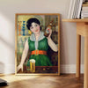 élégance Japon vintage affiche nuances marron vert amateurs art japonais un excellent cadeau occasions disponible version libre
